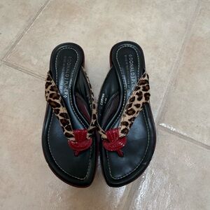 Donald J. Pliner Vintage Cheetah Print Sandals